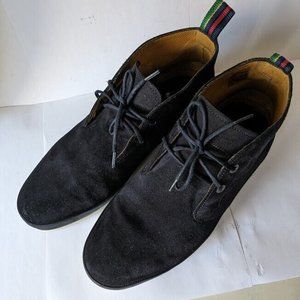 Paul Smith Mens Crown Black Suede Chelsea Boots Shoes US 8 DISPLAY